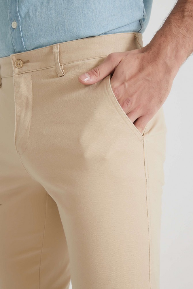 Chino trouser comfort fit - Beige
