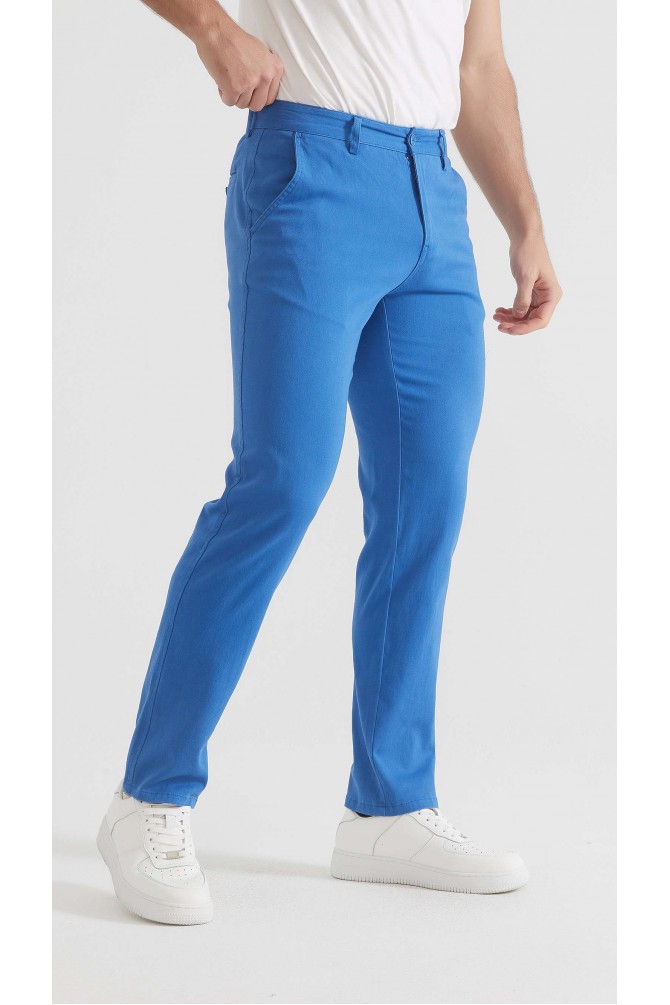 Pantalon chino coupe confort - Bleu roi