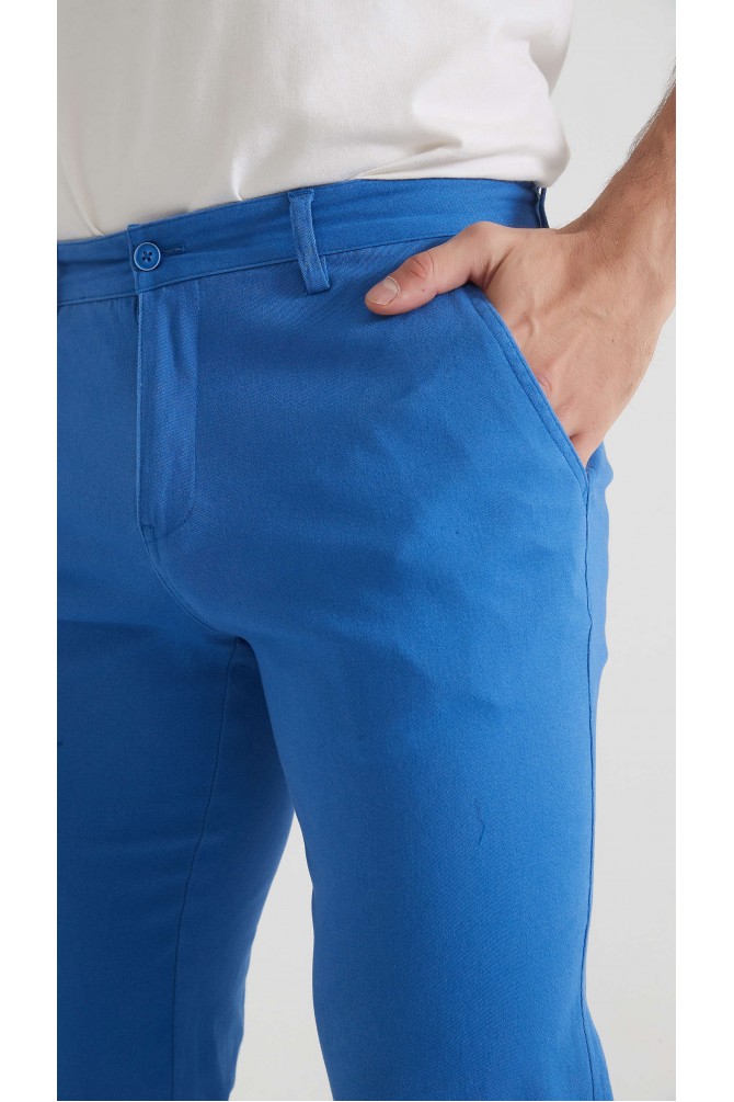Pantalon chino coupe confort - Bleu roi