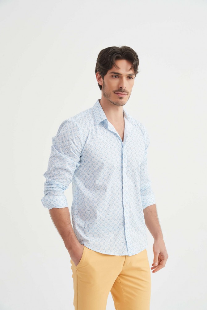 Chemise "PREMIUM" stretch à motifs coupe confort