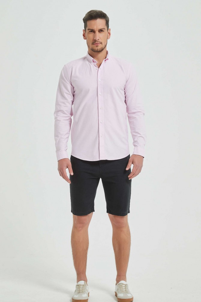Shirt in 100% cotton oxford royal