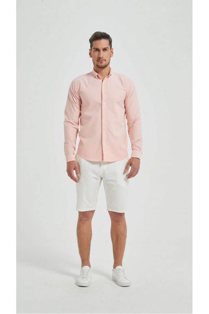 Shirt in 100% cotton oxford royal
