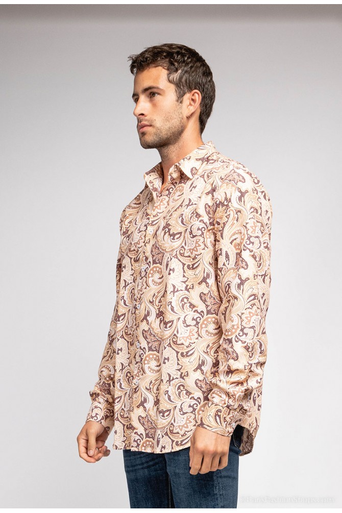 "SOFT TOUCH" stretch shirt Pataya prints comfort fit