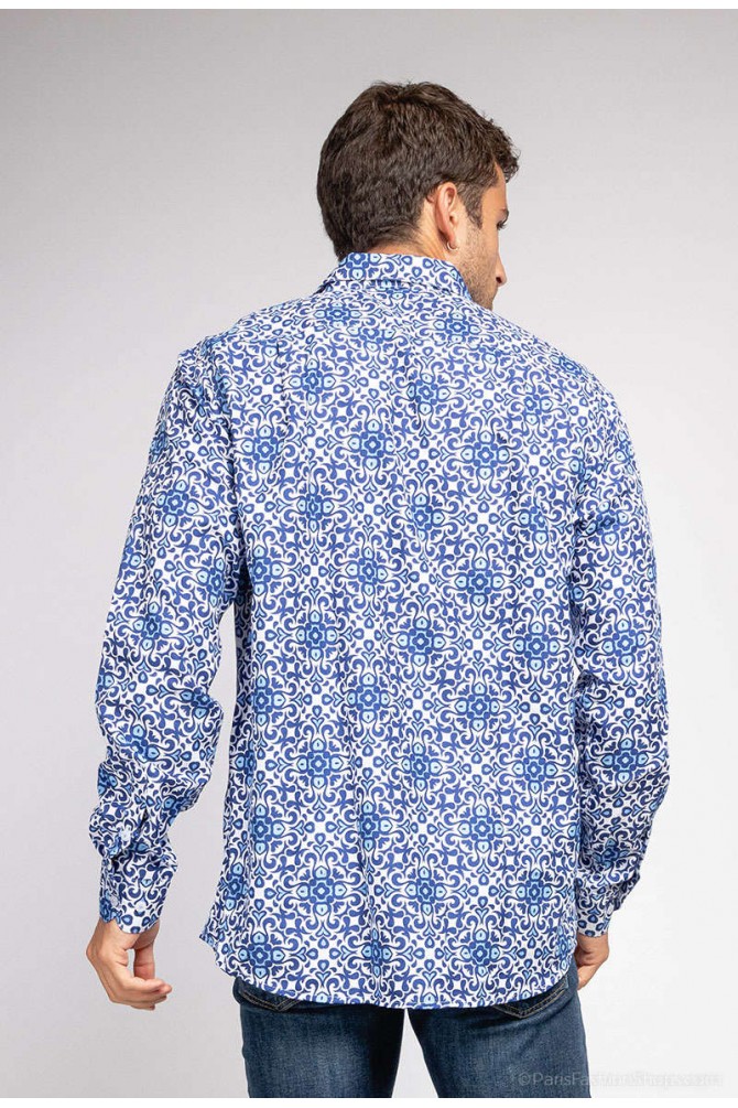 "SOFT TOUCH" stretch shirt Sucko prints comfort fit
