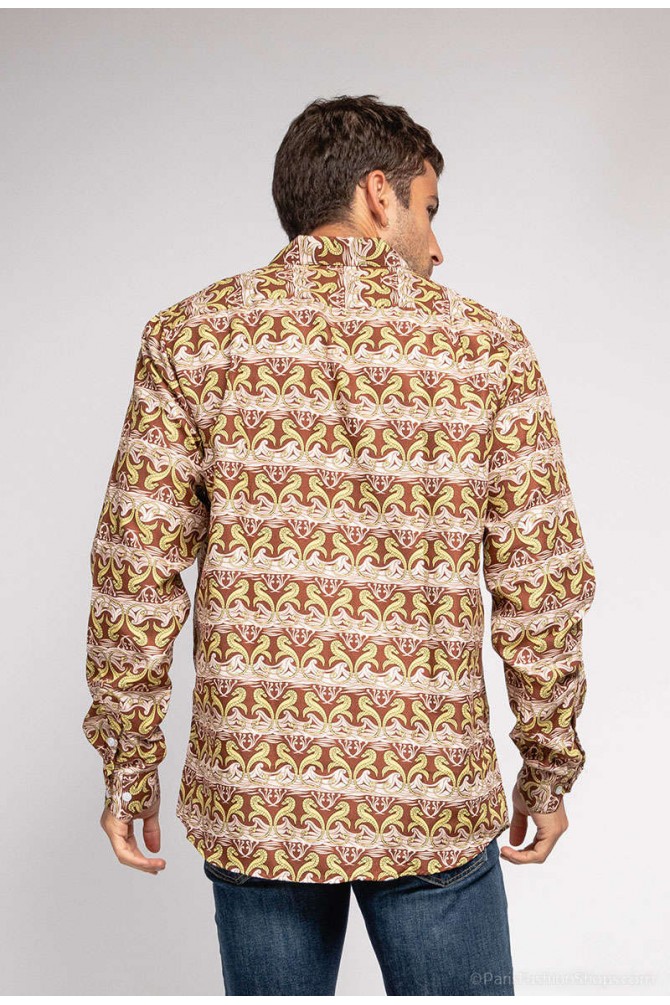 "SOFT TOUCH" stretch shirt Valeta prints comfort fit
