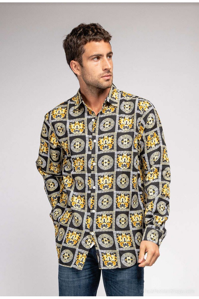 "SOFT TOUCH" stretch shirt Bora Bora prints comfort fit