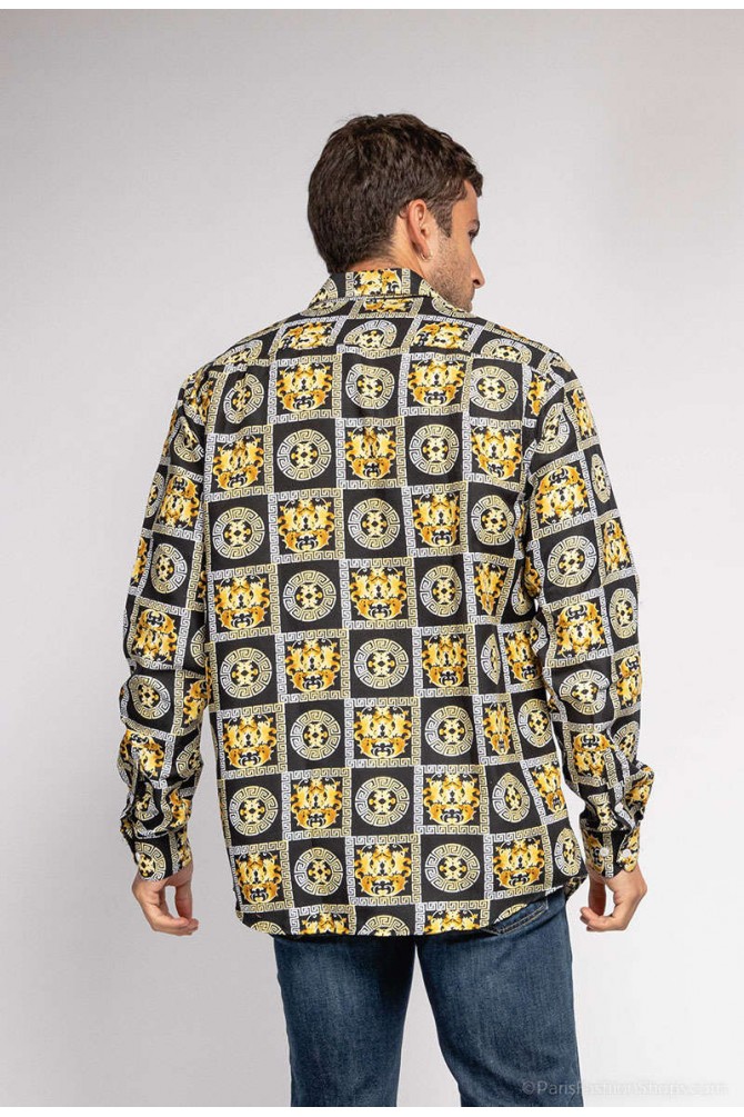 "SOFT TOUCH" stretch shirt Bora Bora prints comfort fit