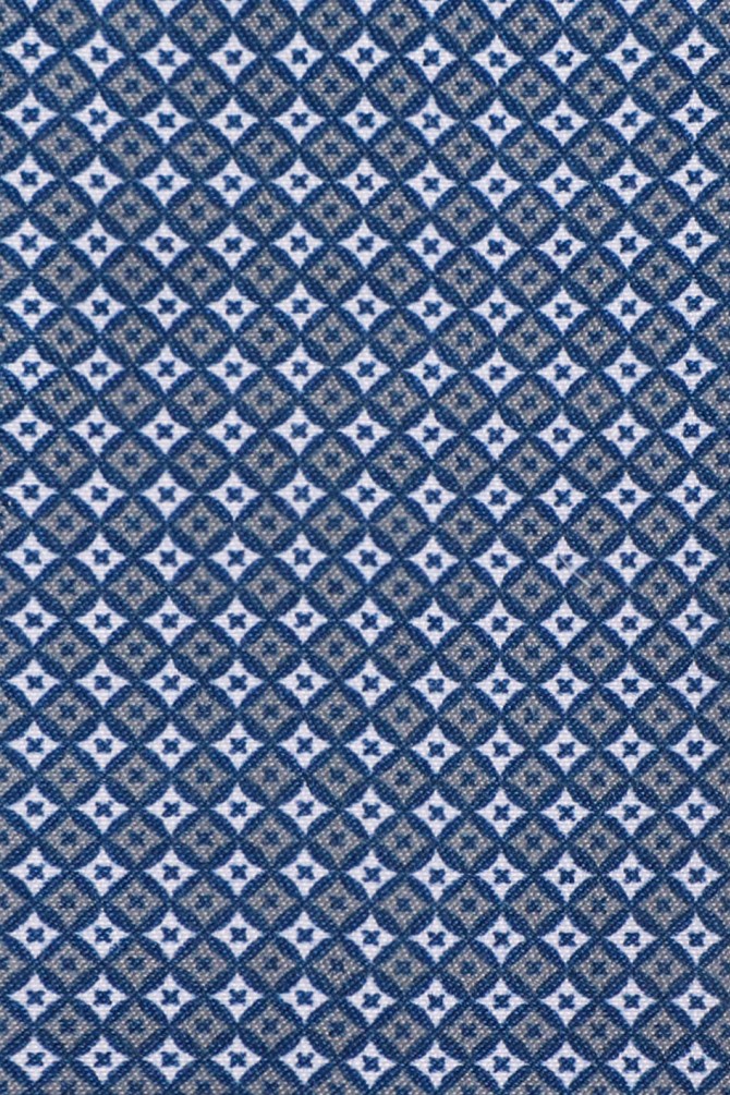 Chemisette bleue motifs SESAMO coupe confort