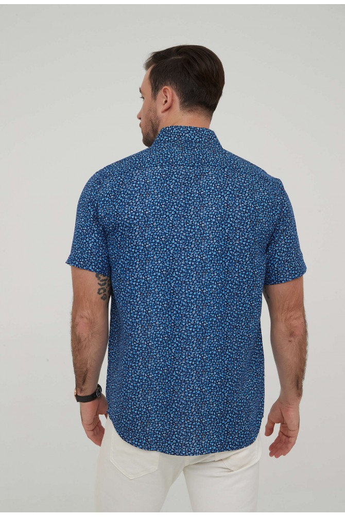 Blue SHONDE prints sleeveless shirt comfort fit