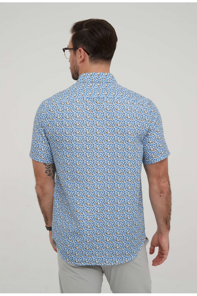 PAISLEY prints sleeveless shirt comfort fit