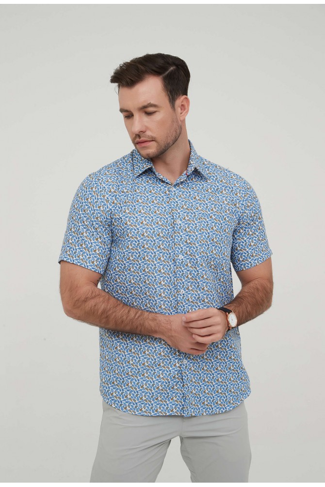 PAISLEY prints sleeveless shirt comfort fit