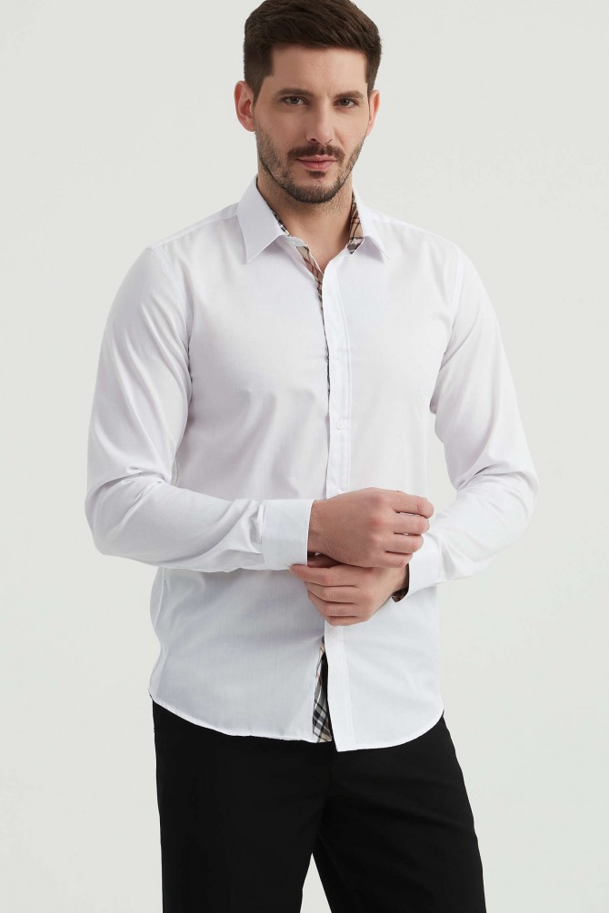 Tartan check shirt slim fit