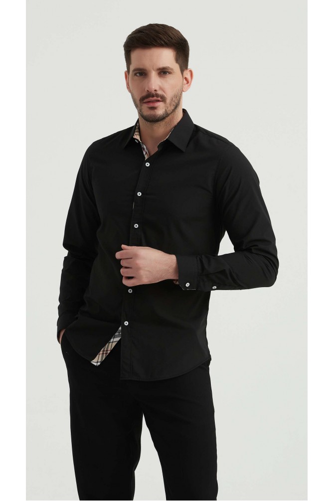 Tartan check shirt slim fit
