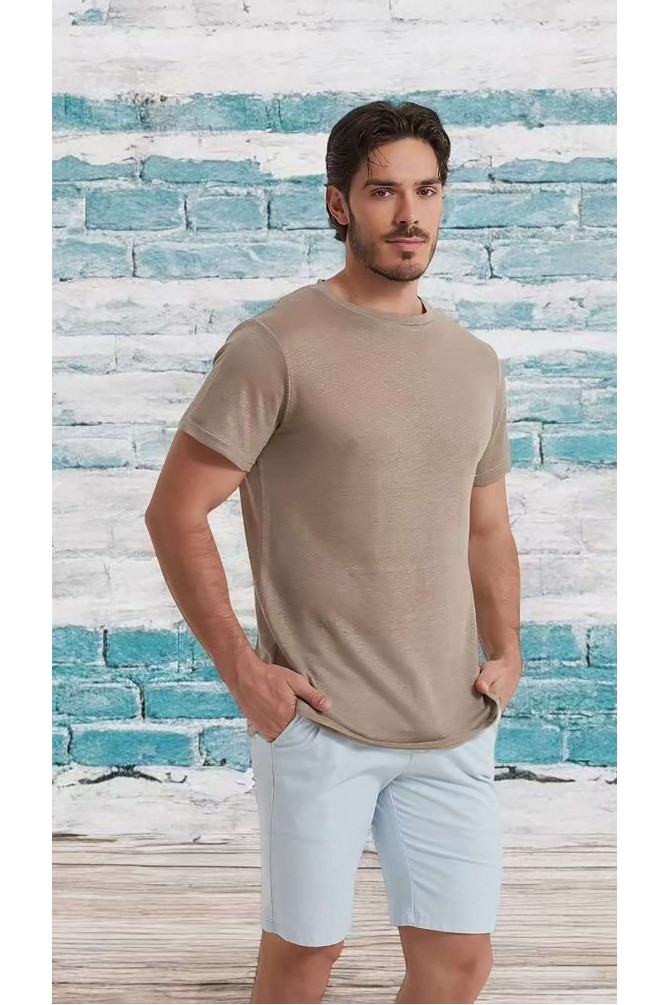 100% linen T-shirt