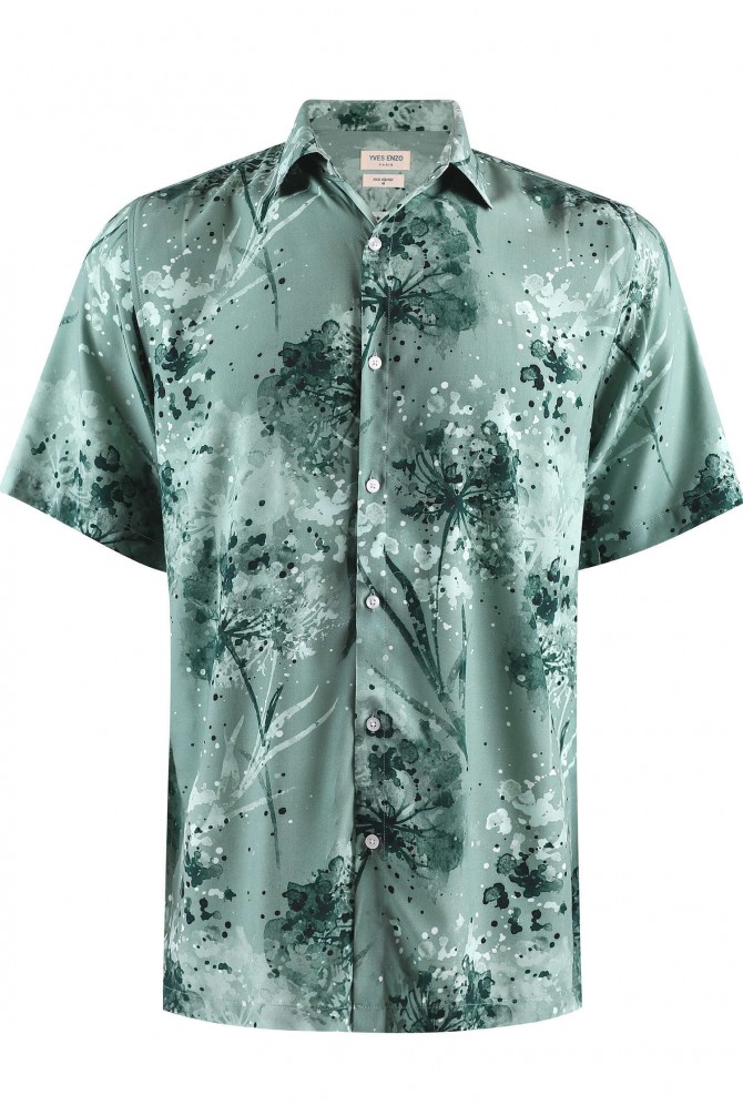 DIGITAL PRINTS sleeveless shirt adjusted fit