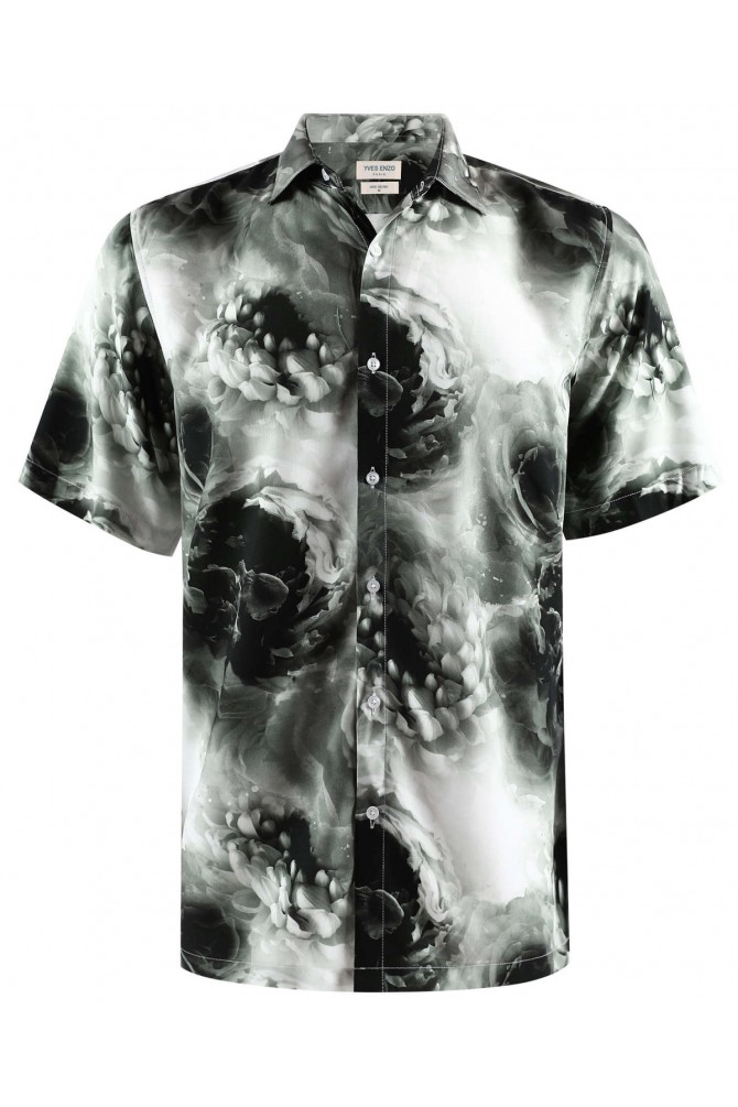 DIGITAL PRINTS sleeveless shirt adjusted fit