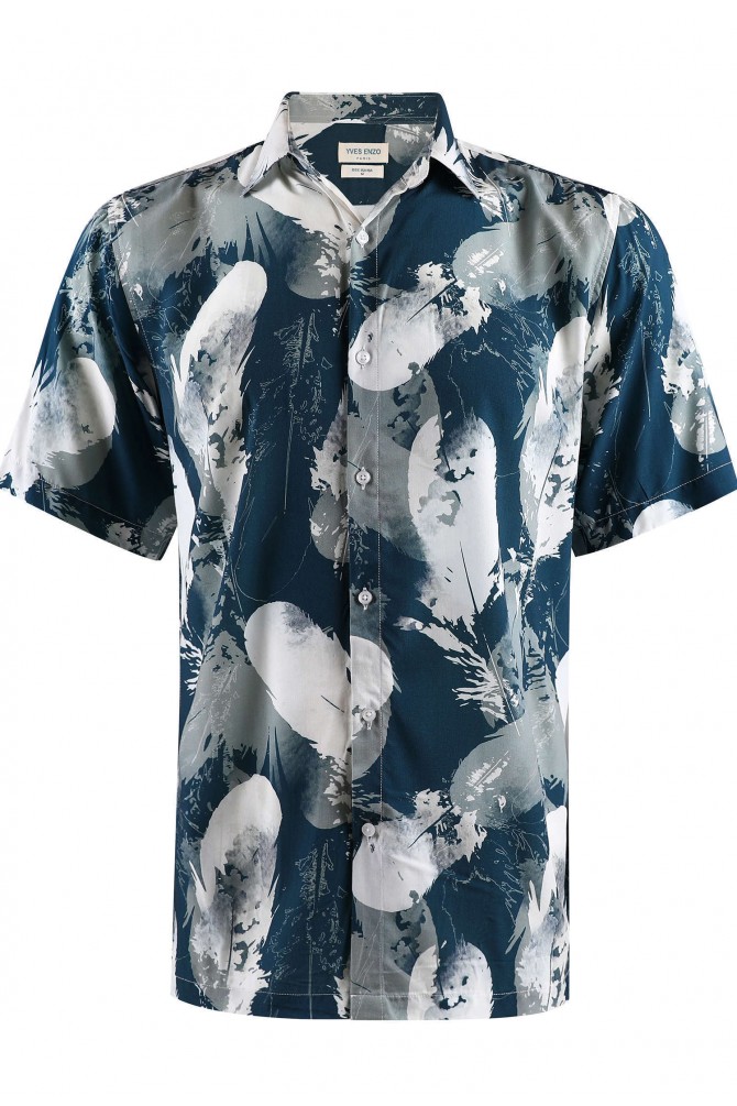 DIGITAL PRINTS sleeveless shirt adjusted fit