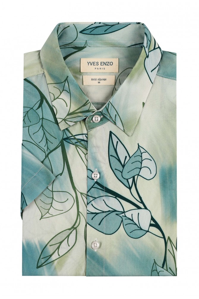 DIGITAL PRINTS sleeveless shirt adjusted fit