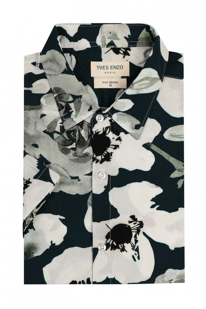 DIGITAL PRINTS sleeveless shirt adjusted fit