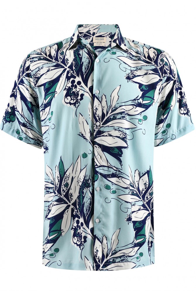 DIGITAL PRINTS sleeveless shirt adjusted fit