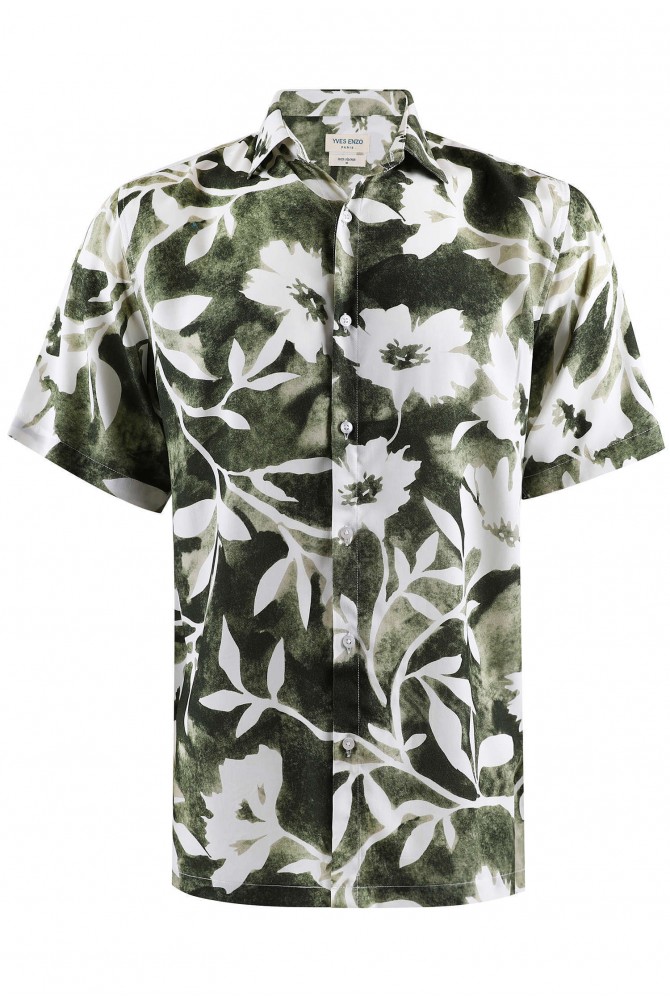 DIGITAL PRINTS sleeveless shirt adjusted fit