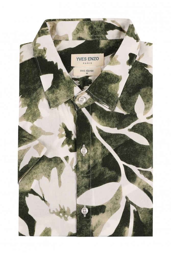 DIGITAL PRINTS sleeveless shirt adjusted fit