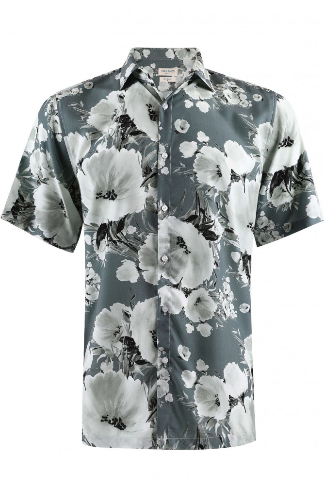 DIGITAL PRINTS sleeveless shirt adjusted fit