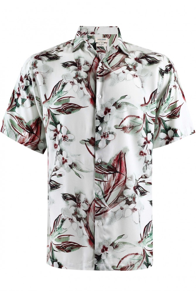 DIGITAL PRINTS sleeveless shirt adjusted fit