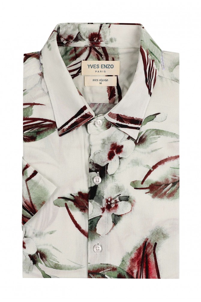 DIGITAL PRINTS sleeveless shirt adjusted fit