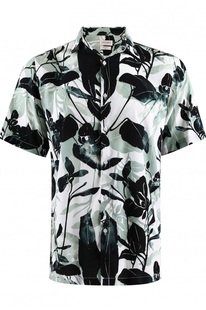 DIGITAL PRINTS sleeveless shirt adjusted fit