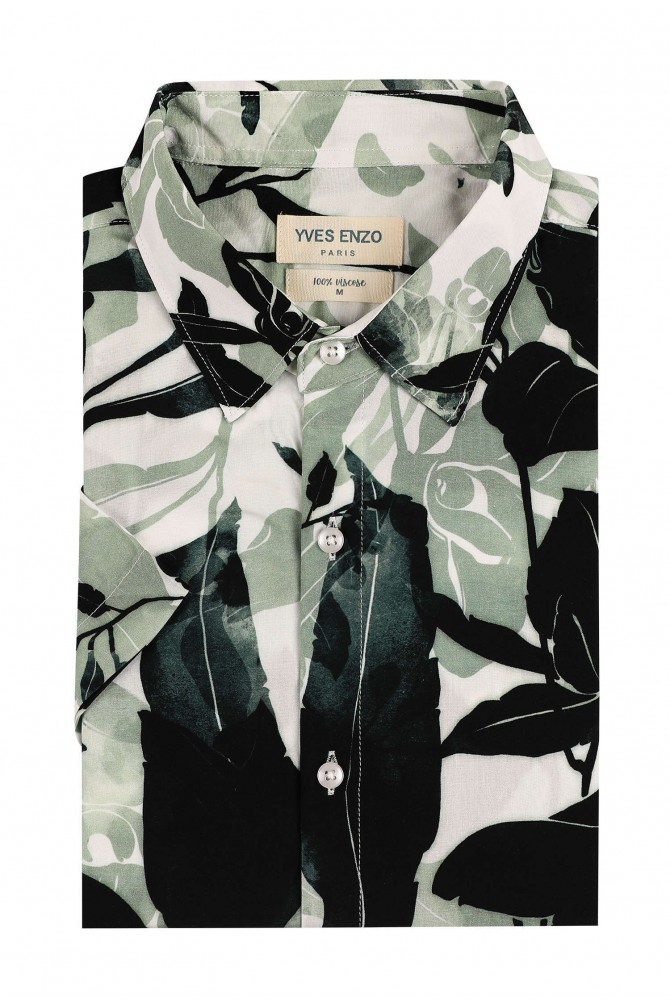 DIGITAL PRINTS sleeveless shirt adjusted fit