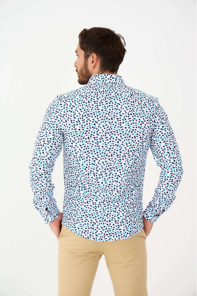 Slim fit patterned shirt LAMIERA