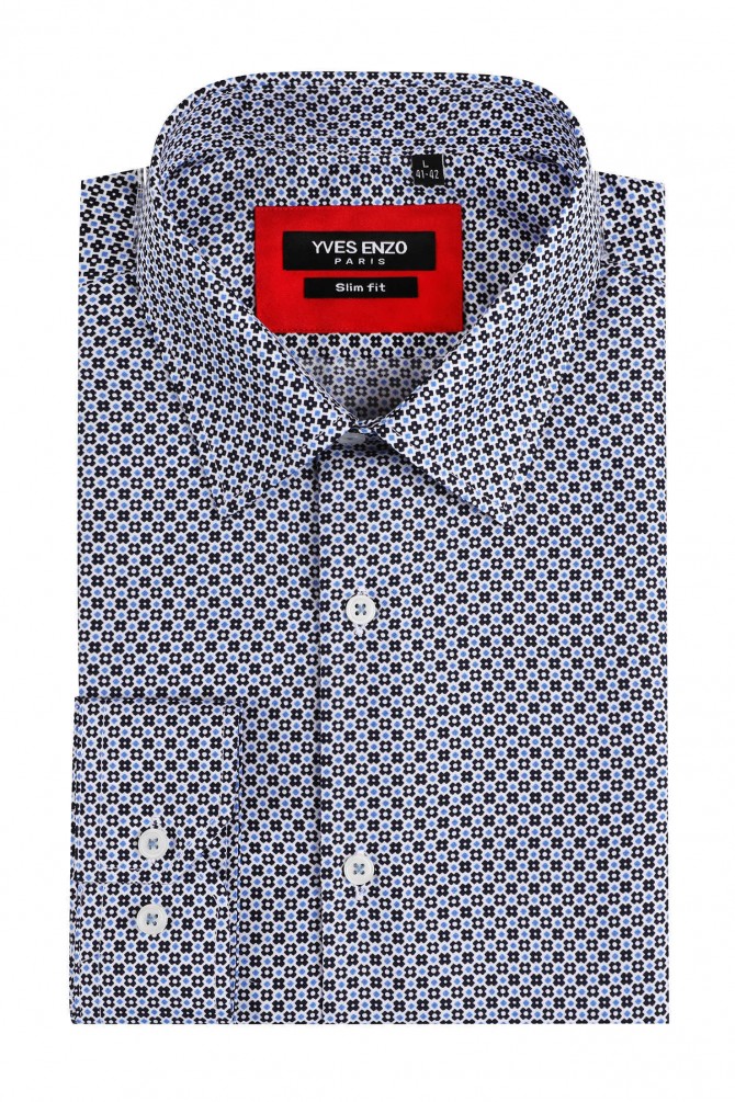 Chemise à motifs slim fit