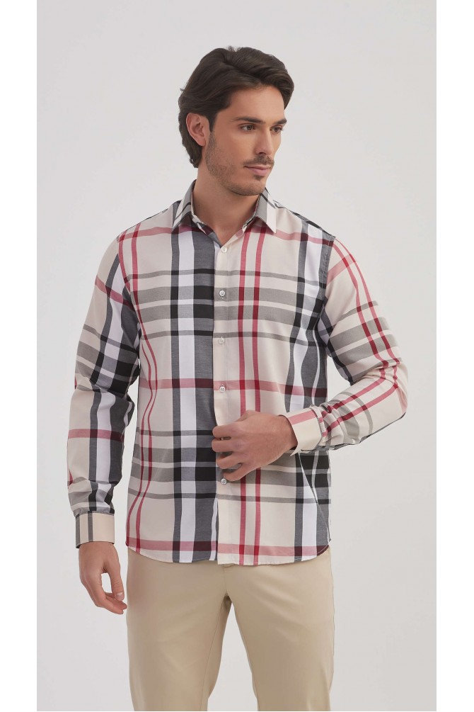 Tartan check shirt comfort fit