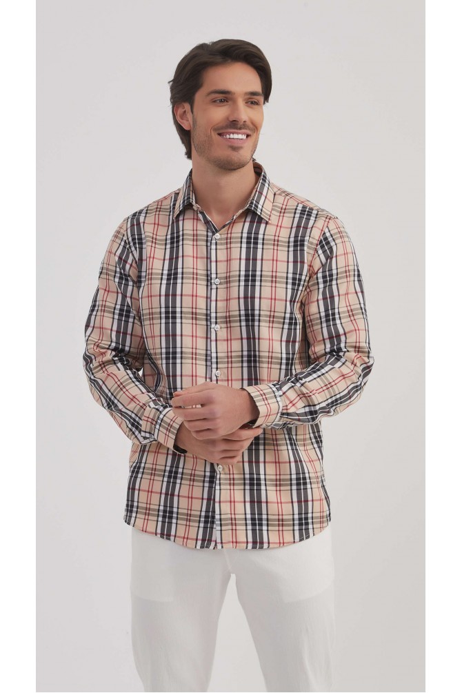Tartan check shirt comfort fit