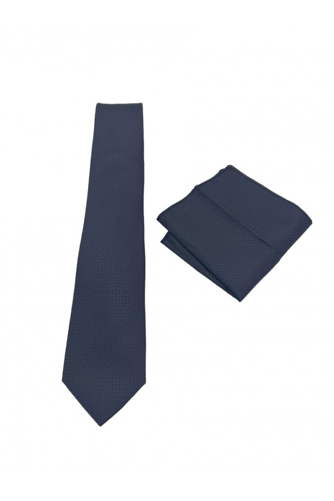 Tie 7 cm and pattern clutch