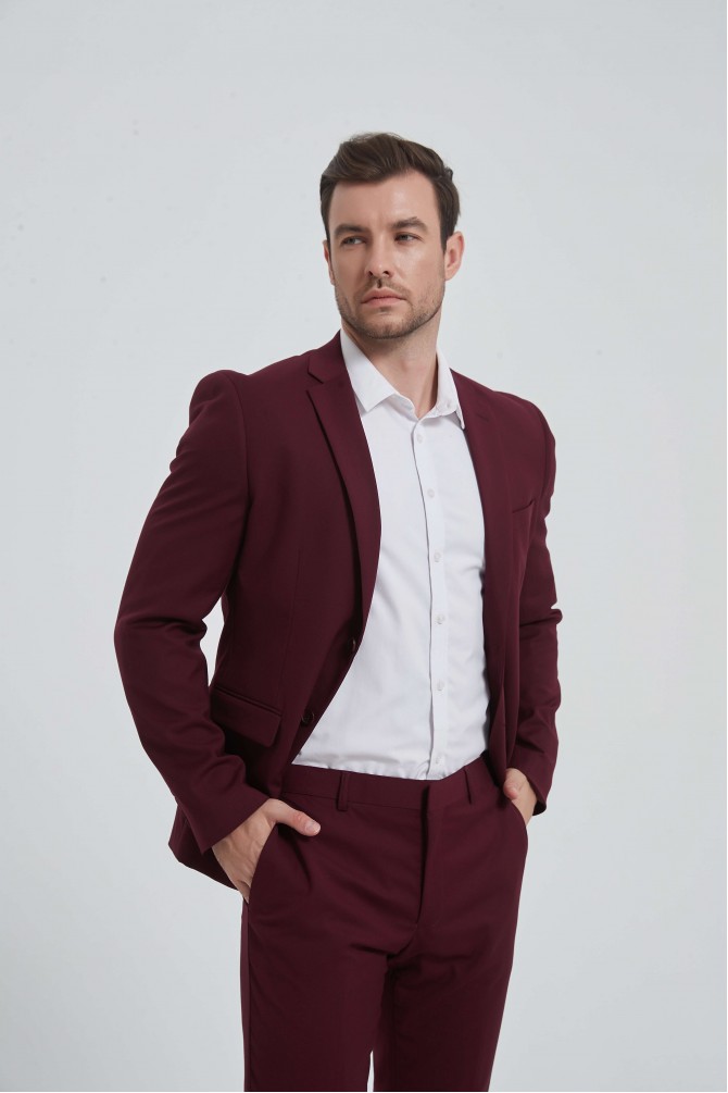 Suits burgundy BERNARD (2 pcs)