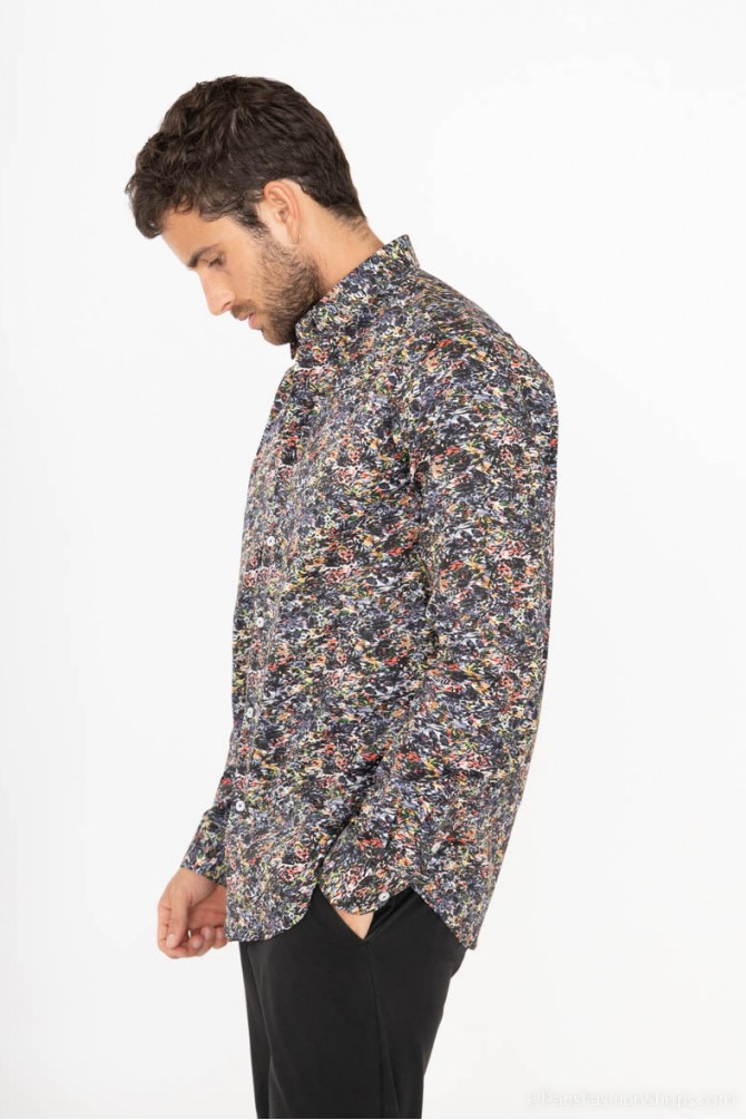 Chemise STRETCH motifs PUZZLE coupe confort