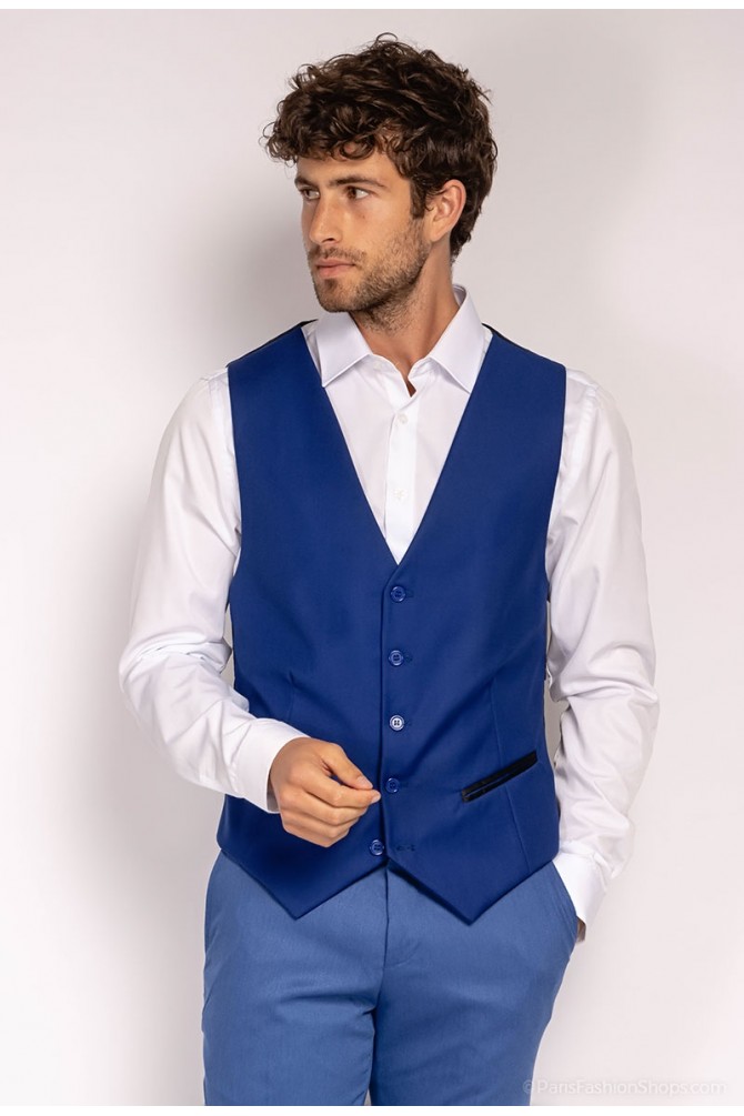 Gilet bleu royal