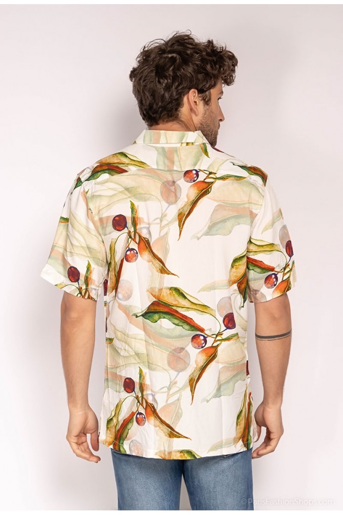 DIGITAL PRINTS sleeveless shirt adjusted fit