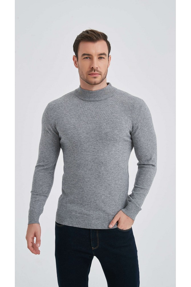 Funnel neck jumper "CASHMERE TOUCH"