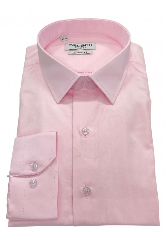 Comfort fit shirt satin effect