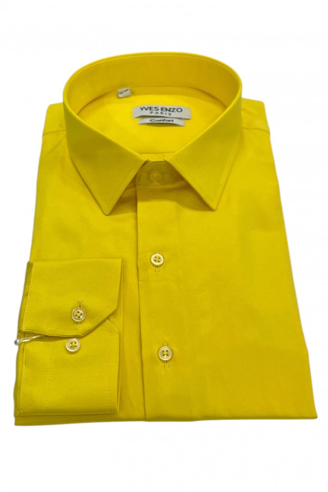 Comfort fit shirt satin effect
