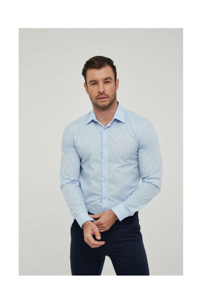 Chemise unie en slim fit