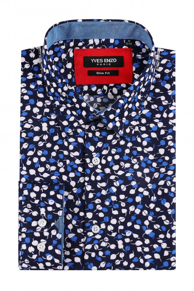 Slim fit patterned shirt LAMIERA