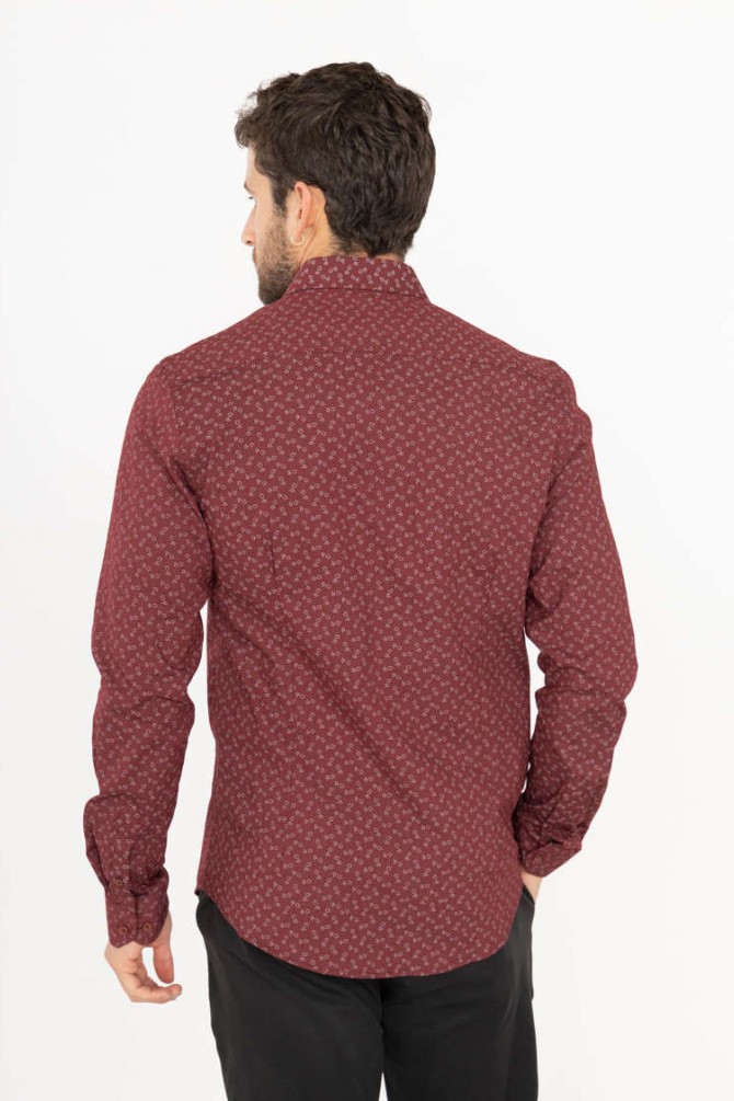 Chemise slim fit STRETCH motifs NAPOLITAIN