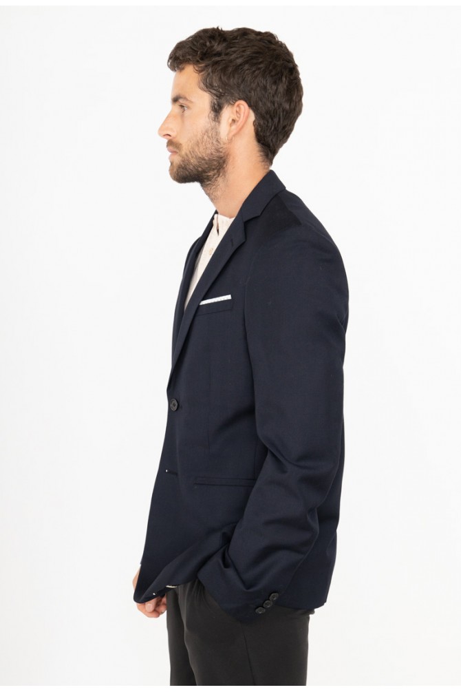 Navy jacket in curved cut