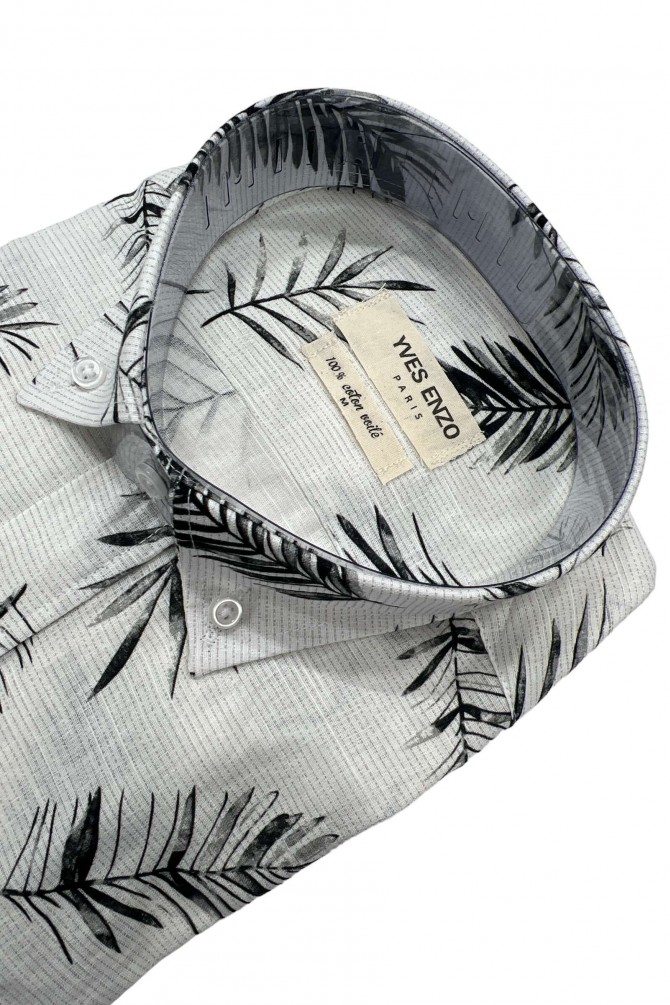 Printed shirt in cotton veil
