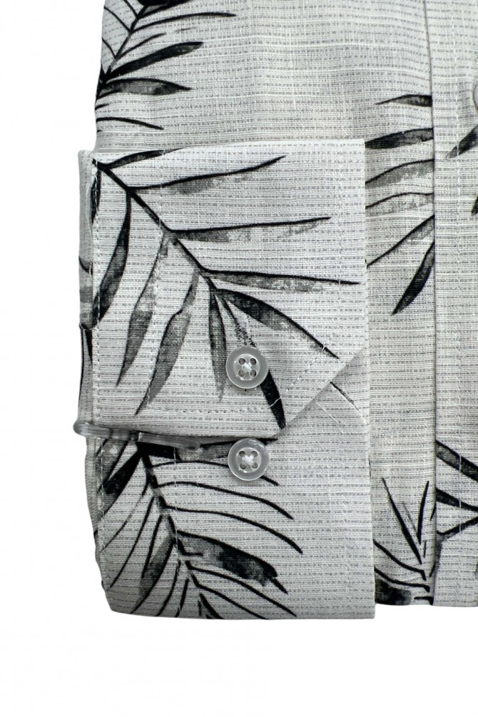 Printed shirt in cotton veil