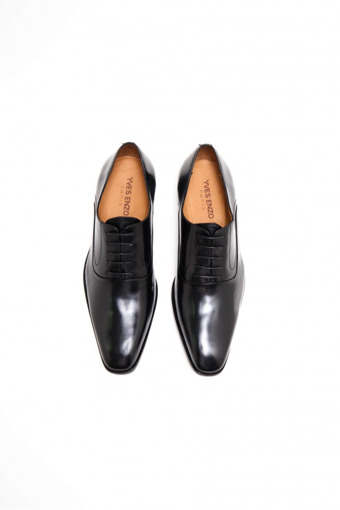 Richelieu men leather sole model Milo